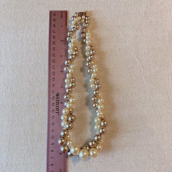 Statement Faux Pearl Twist Necklace Cream Blush Crewcuts by J.Crew Girls - Picture 10 of 10